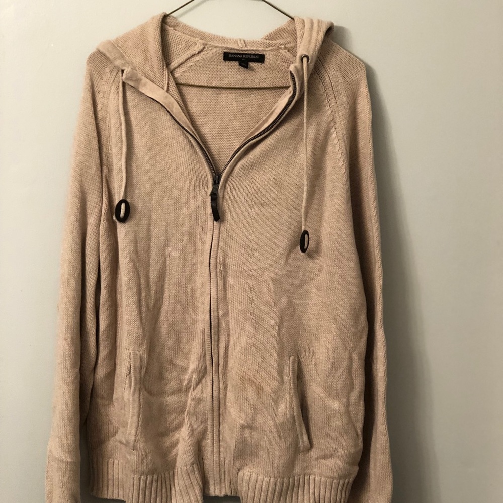 Banana Republic Zip Up Sweater Men’s Sz L